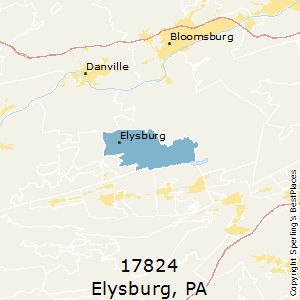 Elysburg,Pennsylvania County Map