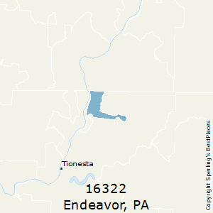 Endeavor,Pennsylvania County Map