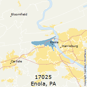 Enola,Pennsylvania County Map