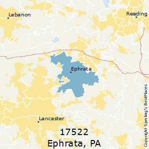 Ephrata,Pennsylvania County Map
