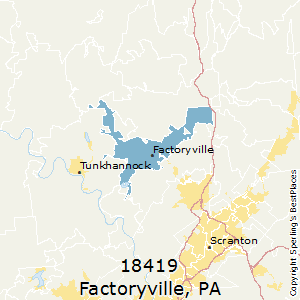 Factoryville,Pennsylvania County Map