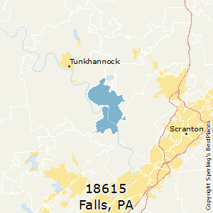 Falls,Pennsylvania County Map