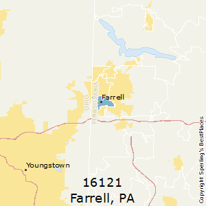 Farrell,Pennsylvania County Map