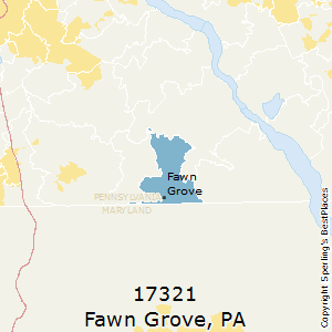 Fawn_Grove,Pennsylvania County Map