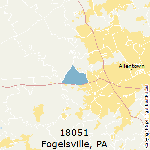 Fogelsville,Pennsylvania County Map