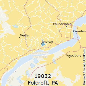 Folcroft,Pennsylvania County Map