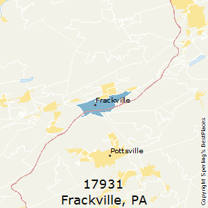 Frackville,Pennsylvania County Map