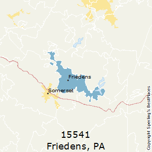Friedens,Pennsylvania County Map