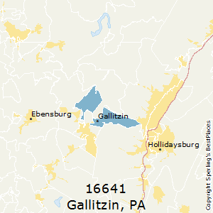 Gallitzin,Pennsylvania County Map