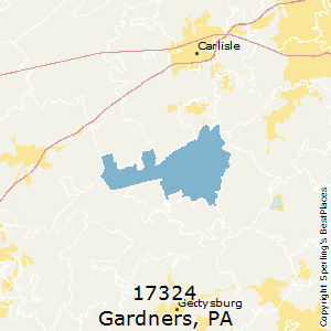 Gardners,Pennsylvania(17324) Zip Code Map