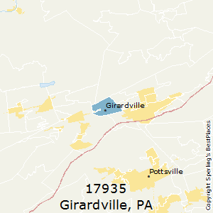 Girardville,Pennsylvania County Map