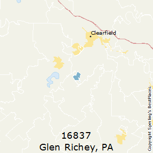 Glen_Richey,Pennsylvania County Map