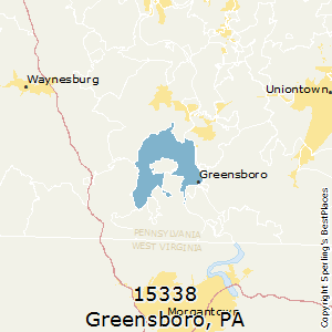 Greensboro,Pennsylvania County Map