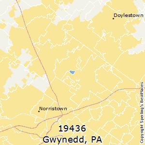 Gwynedd,Pennsylvania County Map