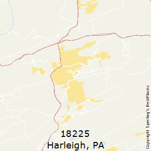 Harleigh,Pennsylvania County Map
