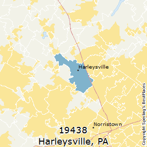 Harleysville,Pennsylvania County Map