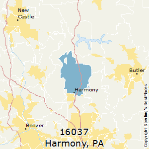 Harmony,Pennsylvania County Map