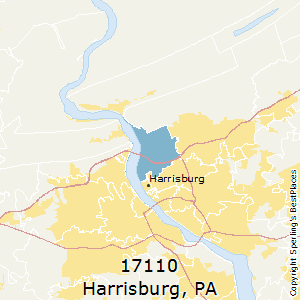 Harrisburg,Pennsylvania(17110) Zip Code Map