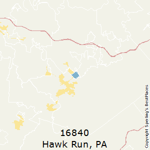 Hawk_Run,Pennsylvania County Map