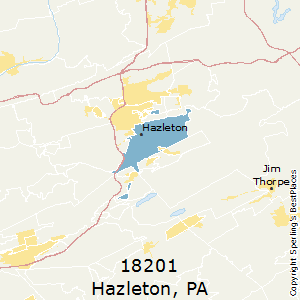 Hazleton,Pennsylvania County Map