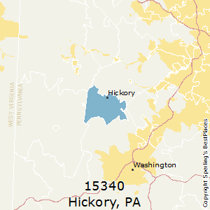 Hickory,Pennsylvania County Map