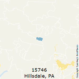 Hillsdale,Pennsylvania County Map