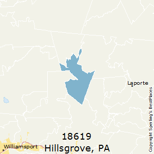 Hillsgrove,Pennsylvania County Map