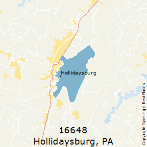 Hollidaysburg,Pennsylvania County Map