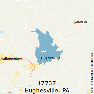 Hughesville,Pennsylvania(17737) Zip Code Map