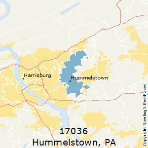Hummelstown,Pennsylvania(17036) Zip Code Map