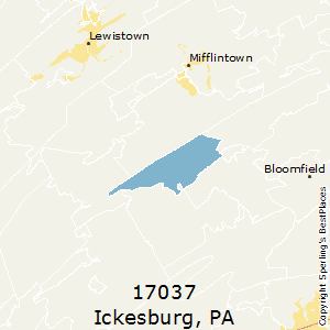 Ickesburg,Pennsylvania County Map