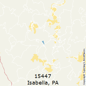 Isabella,Pennsylvania County Map