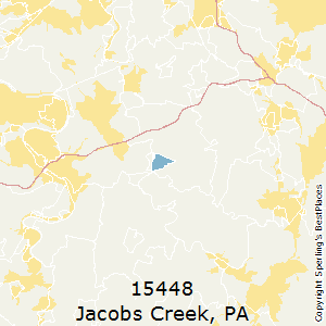 Jacobs_Creek,Pennsylvania County Map
