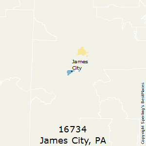 James_City,Pennsylvania County Map