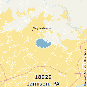 Jamison,Pennsylvania County Map
