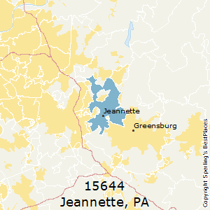 Jeannette,Pennsylvania County Map