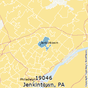 Jenkintown,Pennsylvania County Map