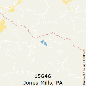 Jones_Mills,Pennsylvania County Map