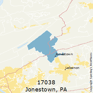Jonestown,Pennsylvania County Map