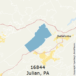 Julian,Pennsylvania County Map
