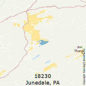 Junedale,Pennsylvania County Map