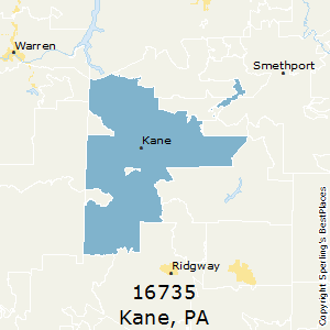 Kane,Pennsylvania County Map