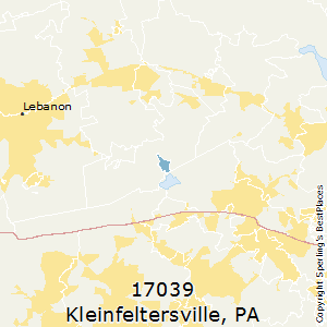 Kleinfeltersville,Pennsylvania County Map