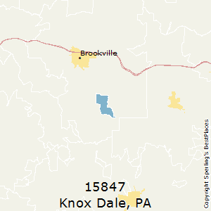 Knox_Dale,Pennsylvania County Map