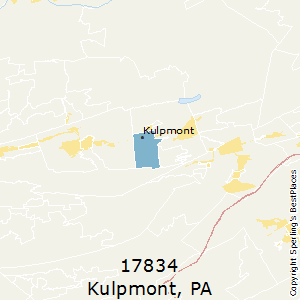 Kulpmont,Pennsylvania(17834) Zip Code Map