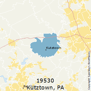 Kutztown,Pennsylvania County Map