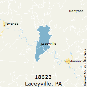 Laceyville,Pennsylvania County Map