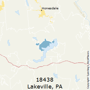 Lakeville,Pennsylvania County Map