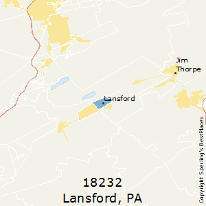 Lansford,Pennsylvania County Map
