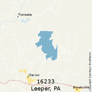 Leeper,Pennsylvania County Map